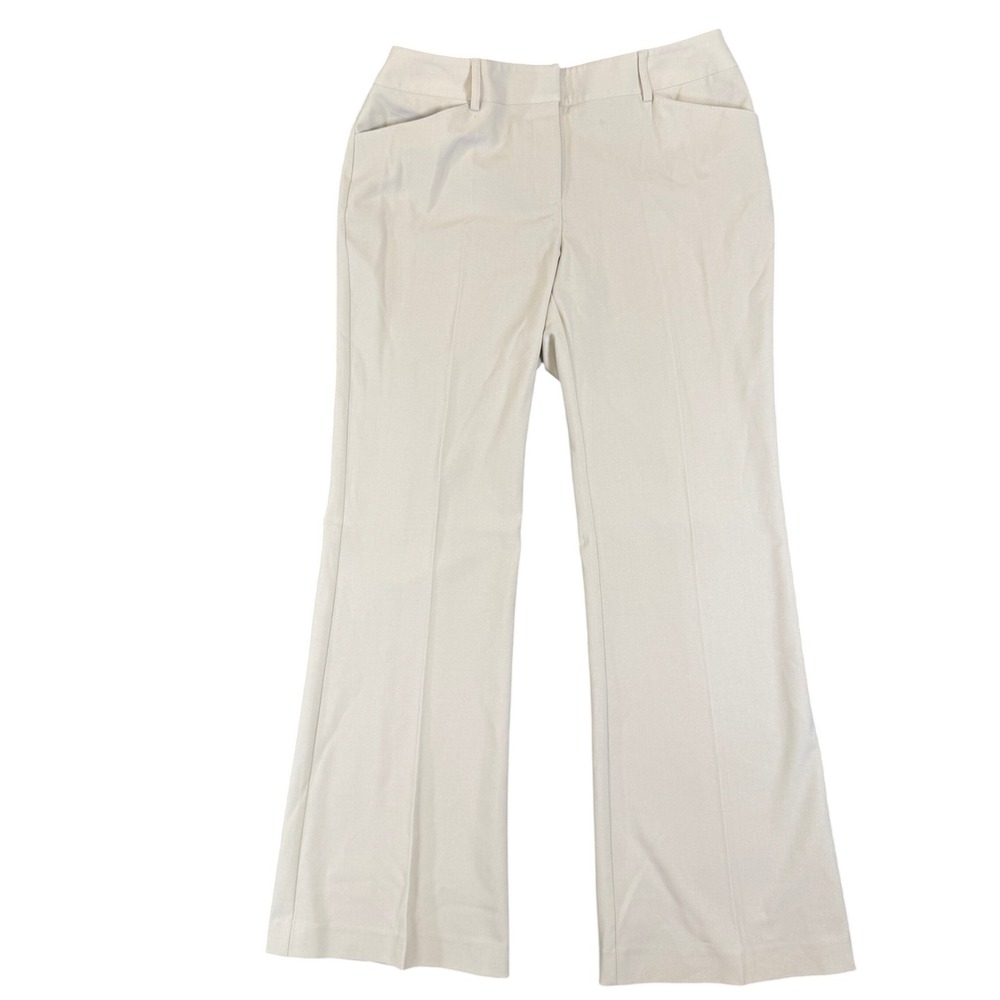 NWT Chicos The Ultimate Fit Beige Tan Bootcut Dress Pants Size 0.5 Regular